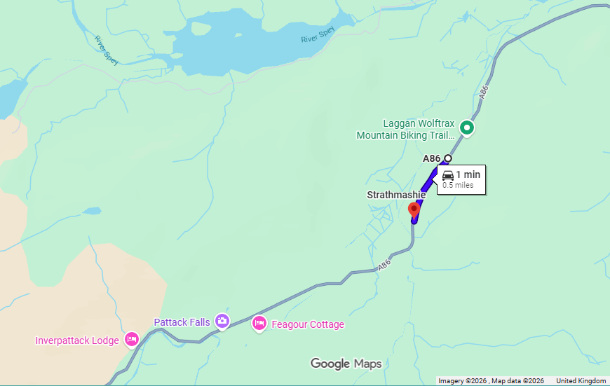 OVERNIGHT SURFACING ON A86 EAST OF STRATHMASHIE