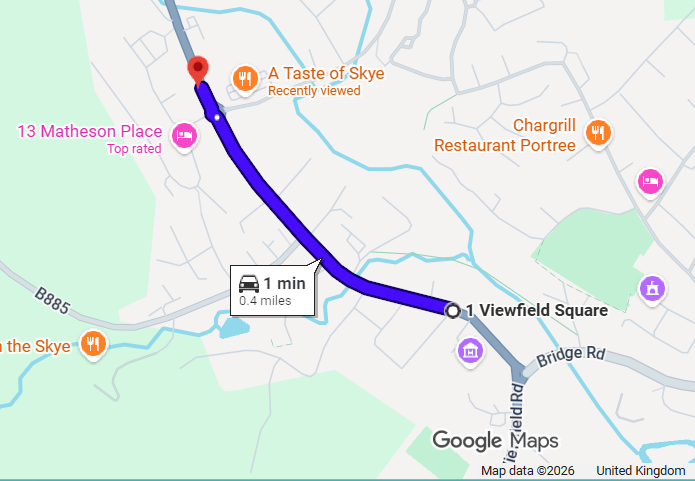 FOOTWAY IMPROVEMENTS ON A87 PORTREE